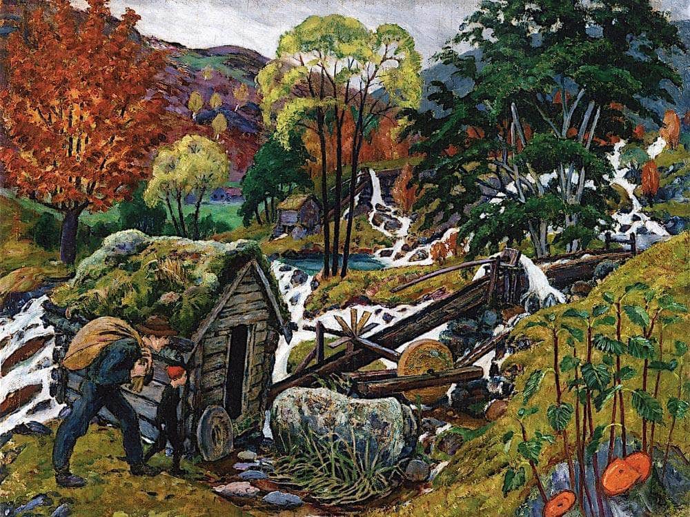 Milling Weather By Nicolai Astrup Fine Art Print