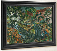 Milling Weather (Woodcut) 1 By Nicolai Astrup Fine Art Print