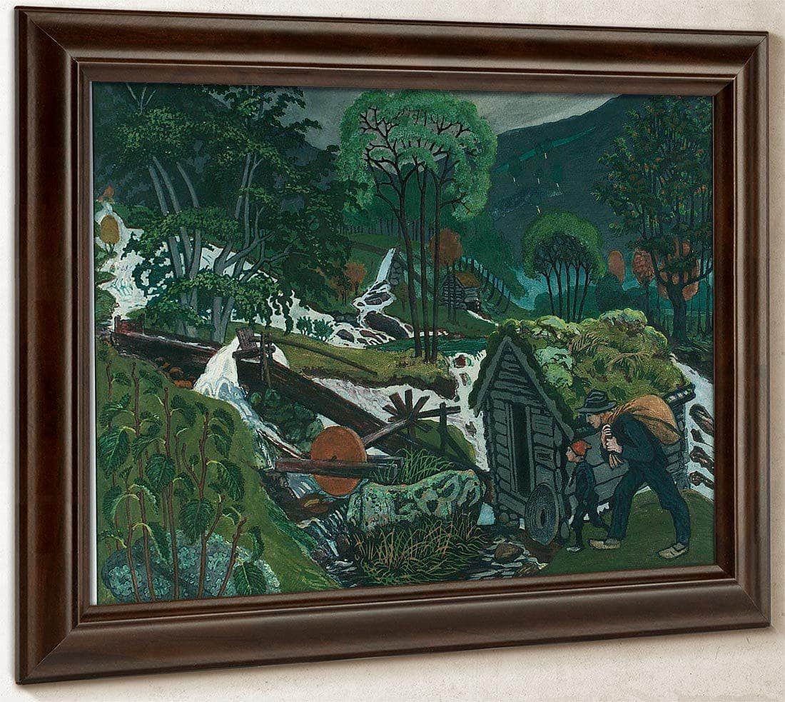 Milling Weather (Woodcut) 2 By Nicolai Astrup Fine Art Print