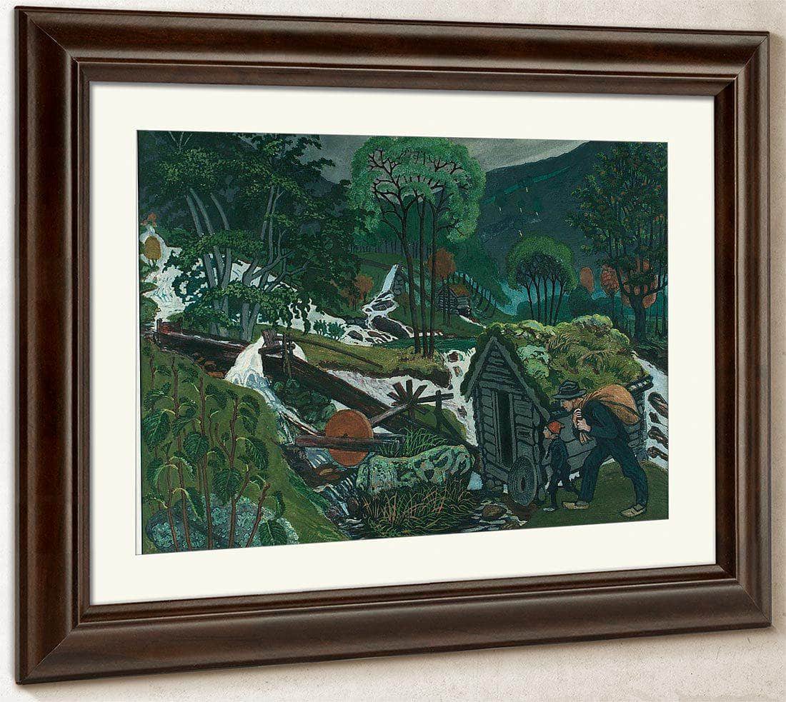 Milling Weather (Woodcut) 2 By Nicolai Astrup Fine Art Print