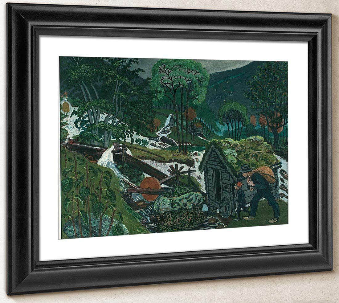 Milling Weather (Woodcut) 2 By Nicolai Astrup Fine Art Print