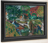 Milling Weather (Woodcut) By Nicolai Astrup Fine Art Print