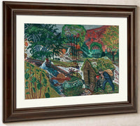 Milling Weather (Woodcut) By Nicolai Astrup Fine Art Print