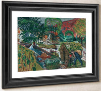 Milling Weather (Woodcut) By Nicolai Astrup Fine Art Print