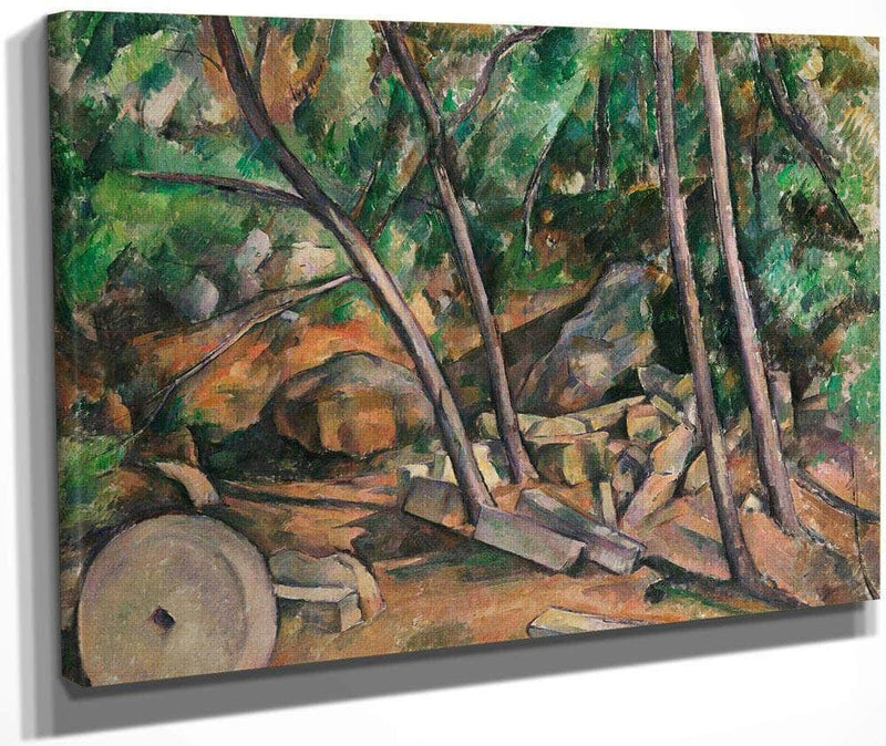 Millstone In Park Of The Chateau Noir By Cezanne Paul Fine Art Print