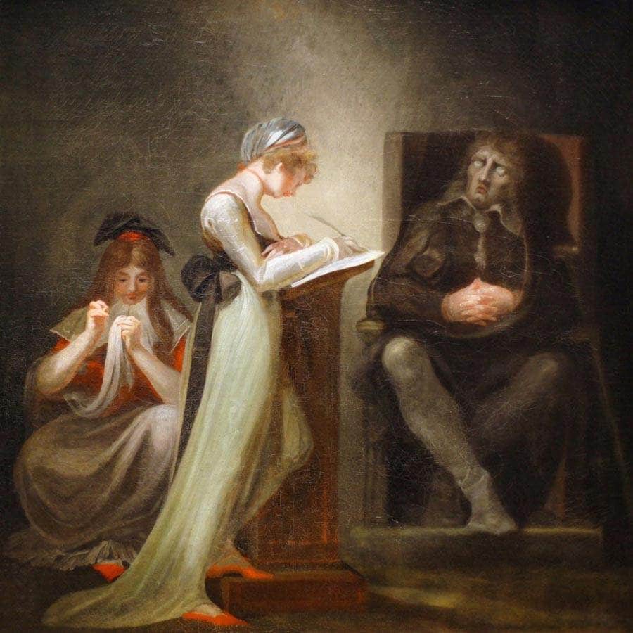 Milton Dictating To His Daughter By Henry Fuseli Fine Art Print