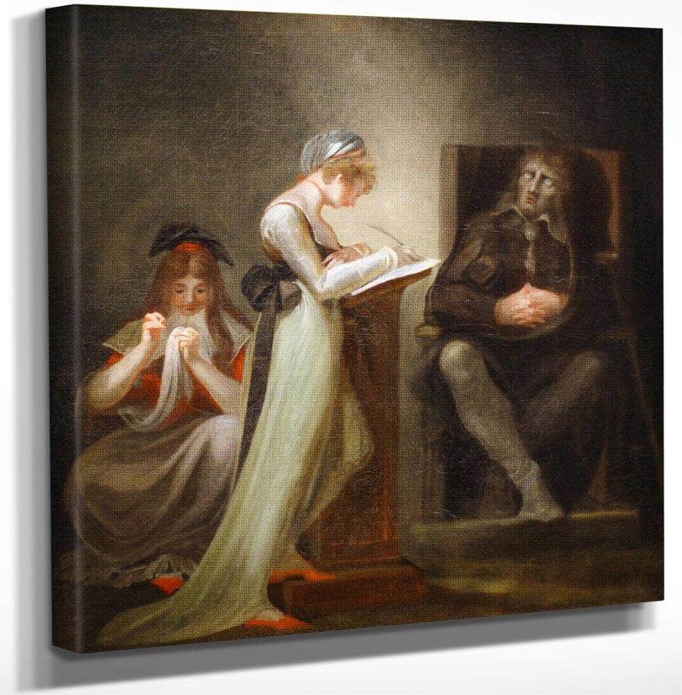 Milton Dictating To His Daughter By Henry Fuseli Fine Art Print