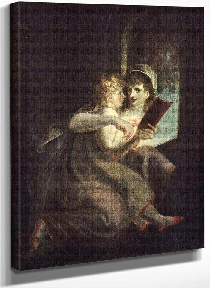 Milton When A Boy Instructed By His Mother By Henry Fuseli Fine Art Print