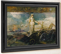 Minerva In A Chariot By Abbott Handerson Thayer Fine Art Print