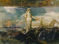 Minerva In A Chariot By Abbott Handerson Thayer Fine Art Print