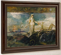 Minerva In A Chariot By Abbott Handerson Thayer Fine Art Print