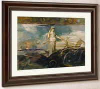 Minerva In A Chariot By Abbott Handerson Thayer Fine Art Print