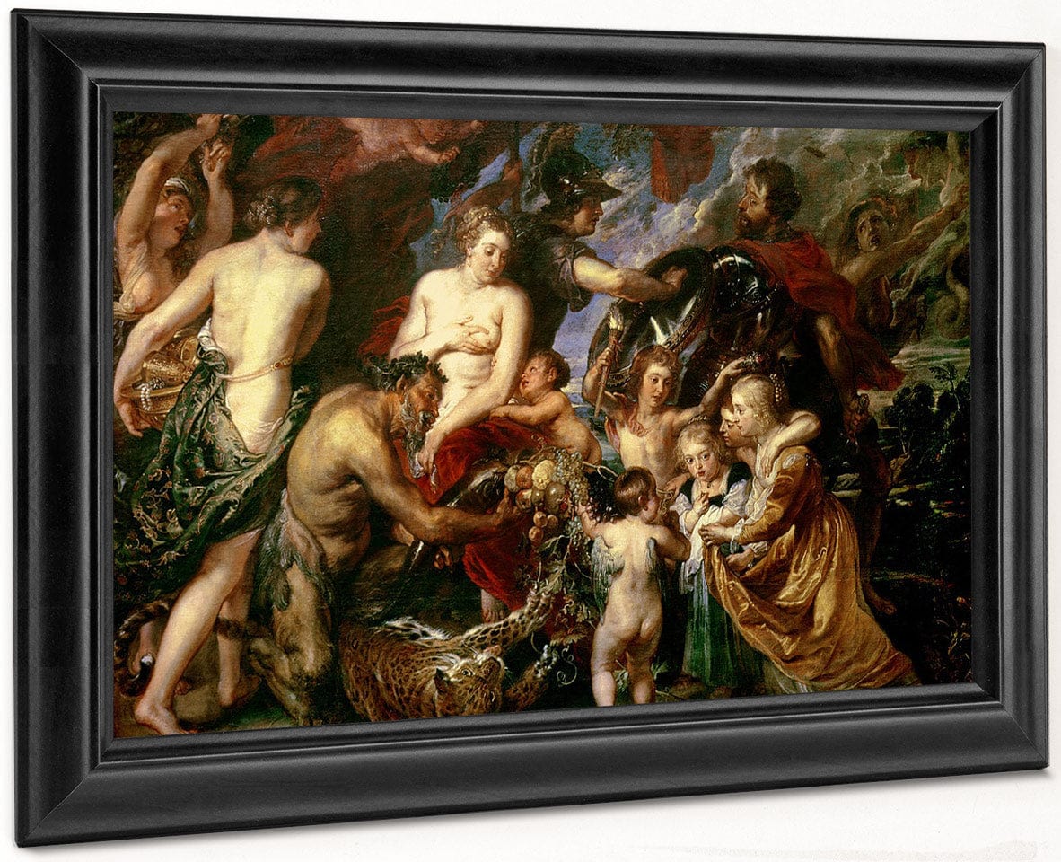 Minerva Protects Pax From Mars (Peace And War) 1629 30 2 By Peter Paul Rubens Fine Art Print