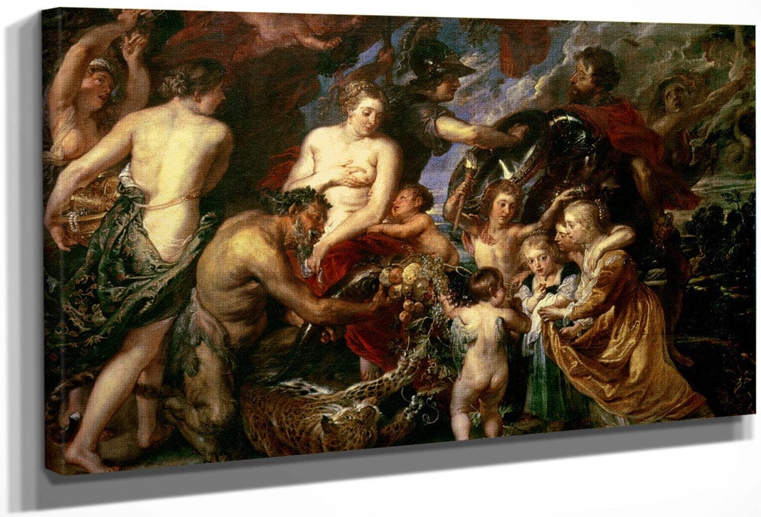 Minerva Protects Pax From Mars (Peace And War) 1629 30 2 By Peter Paul Rubens Fine Art Print
