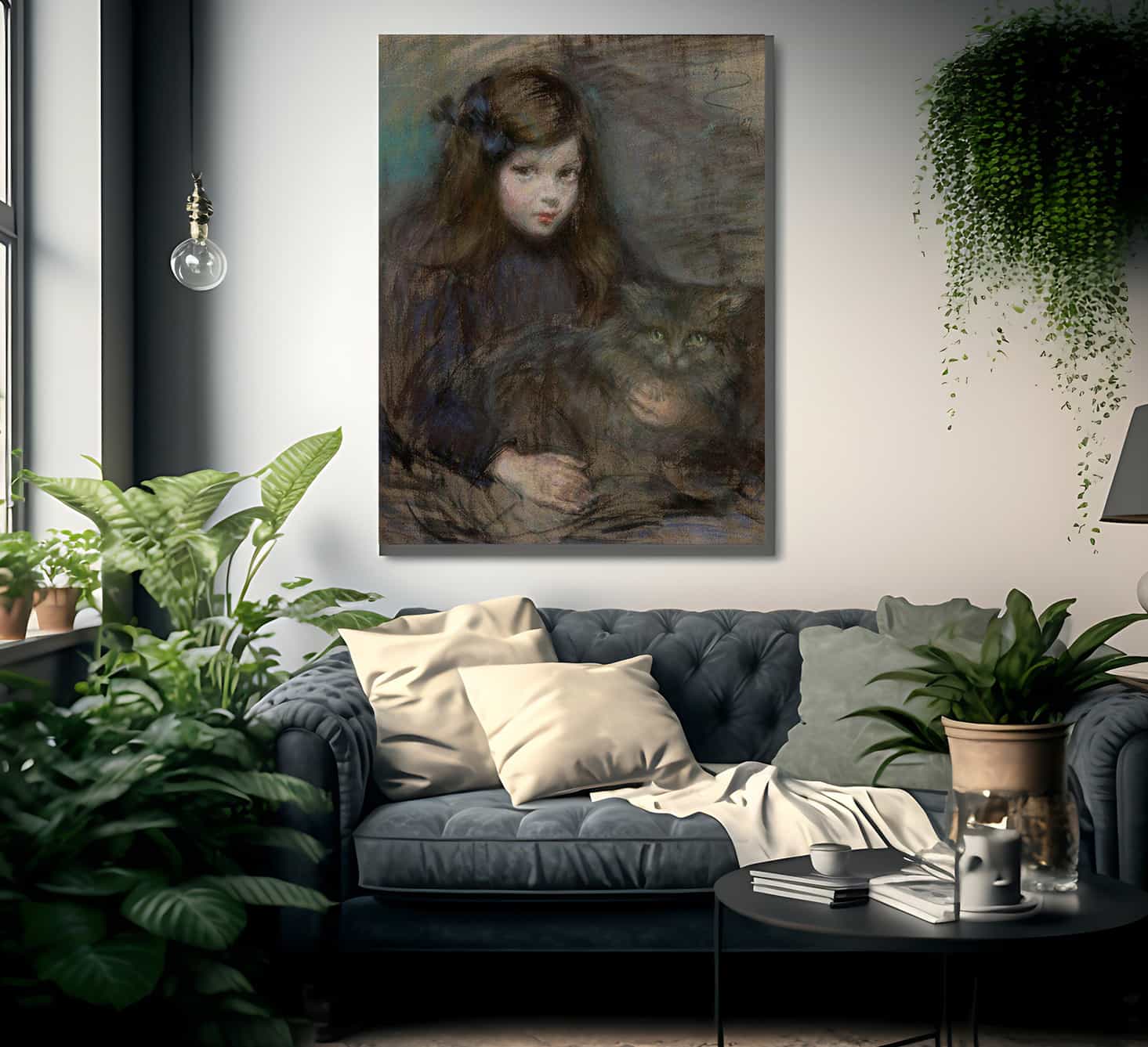 Minette And Minet By Alice Pike Barney Fine Art Print