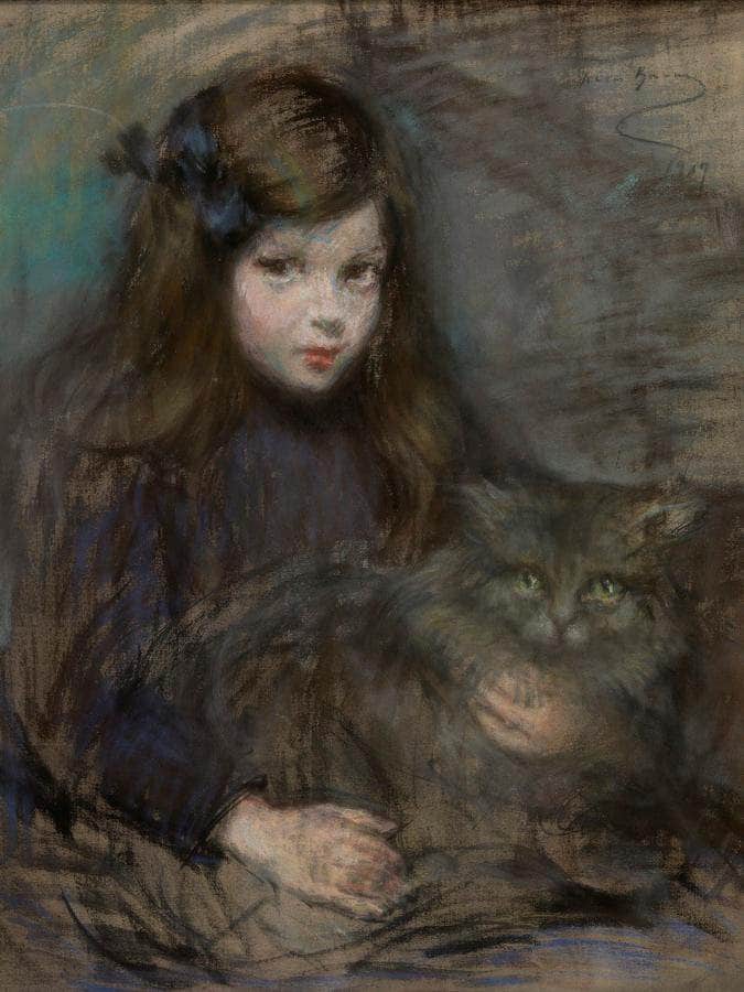 Minette And Minet By Alice Pike Barney Fine Art Print