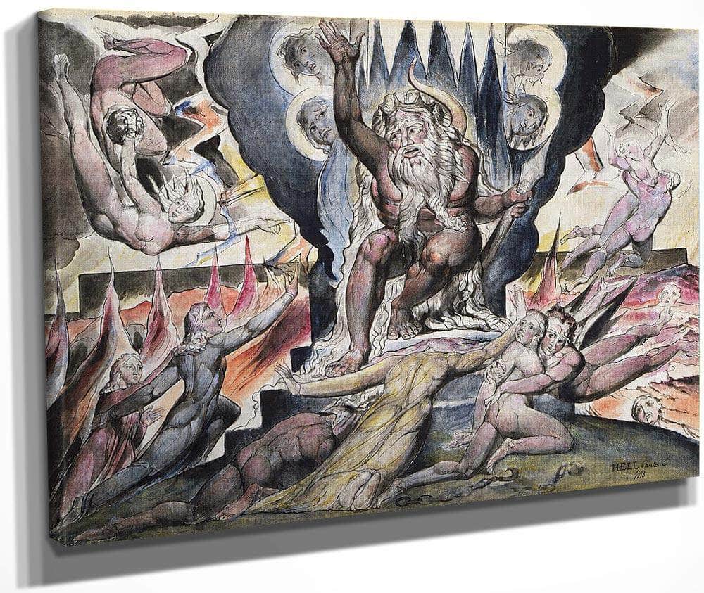 Minos 1824 1827 37 3X52 8Cm National Gallery Of Victoria By William Blake Fine Art Print