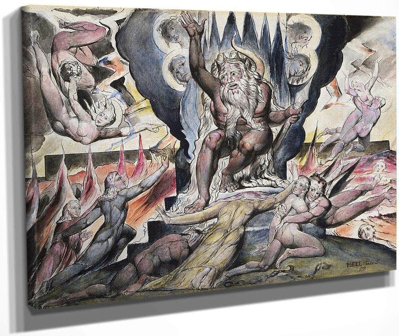 Minos 1824 1827 37 3X52 8Cm National Gallery Of Victoria By William Blake Fine Art Print