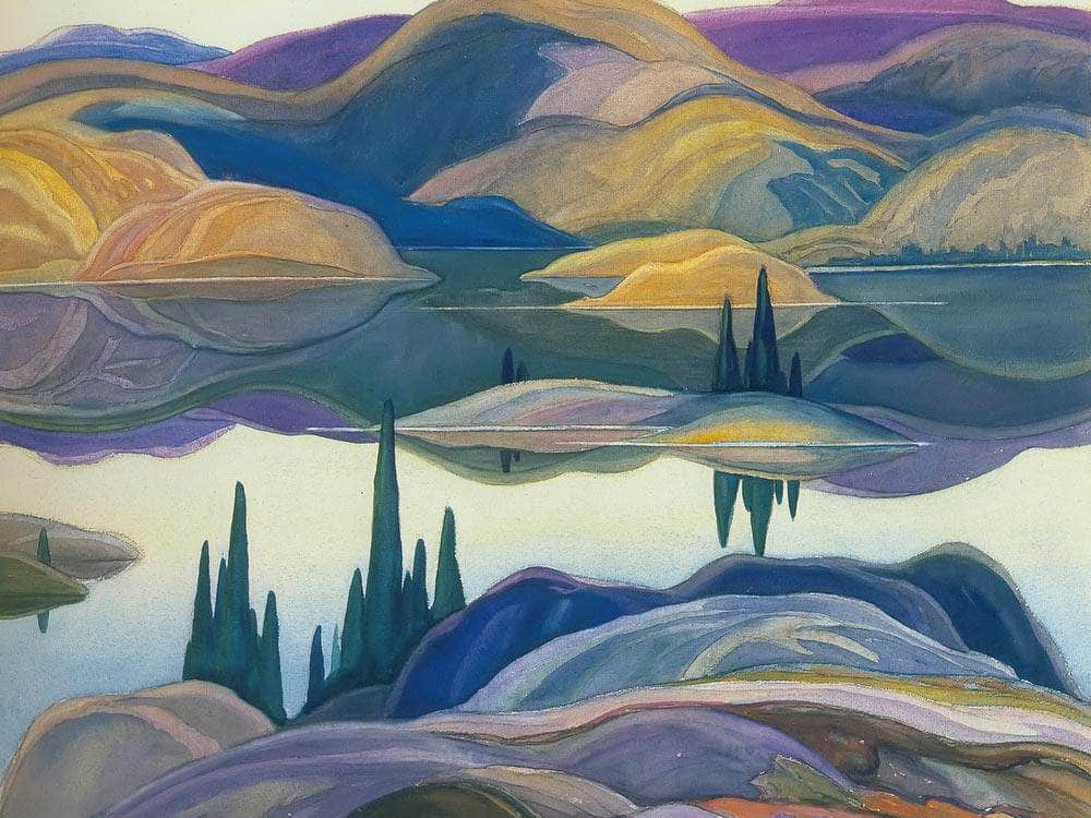 Mirror Lake By Frank Carmichael Fine Art Print