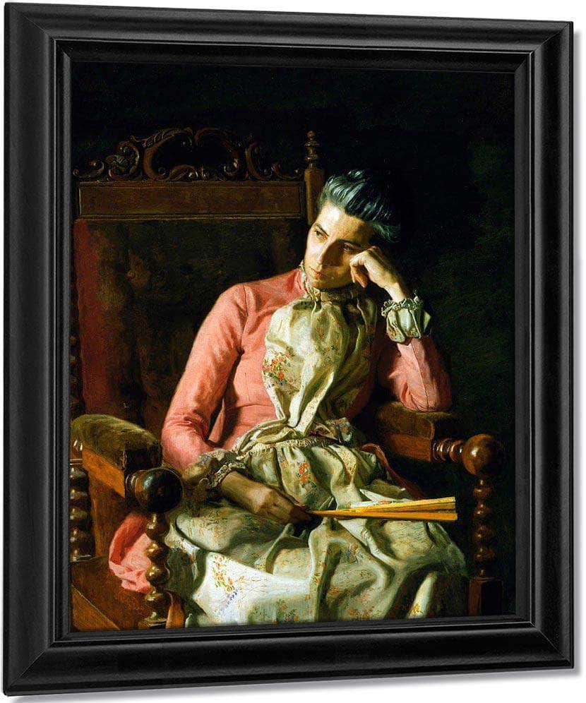 Miss Amelia Van Buren By  Thomas Eakins Fine Art Print