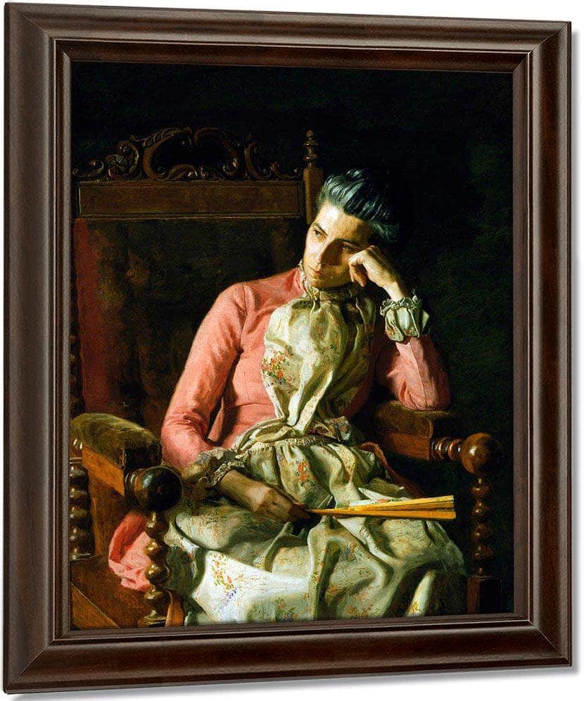 Miss Amelia Van Buren By  Thomas Eakins Fine Art Print