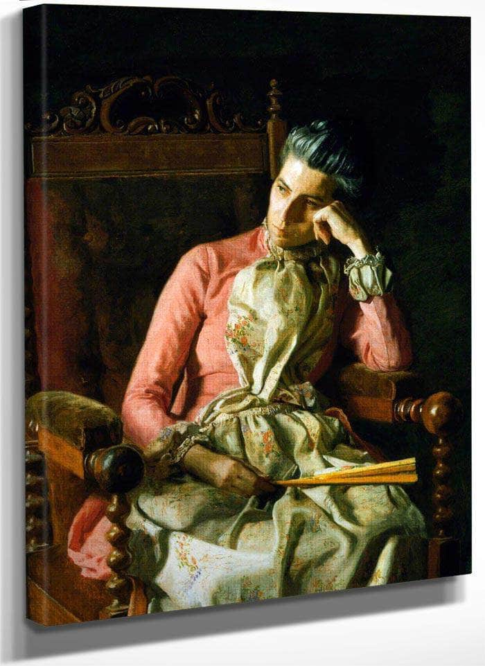 Miss Amelia Van Buren By  Thomas Eakins Fine Art Print