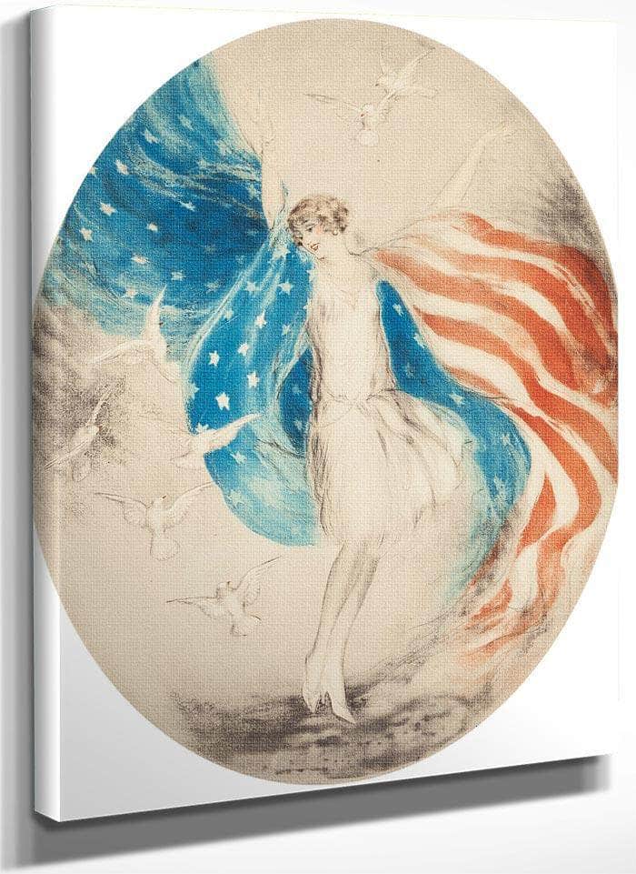 Miss America 1927 By Louis Icart Fine Art Print