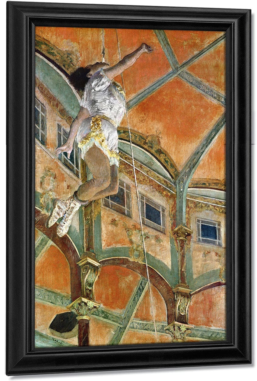 Miss La La At The Cirque Fernando By Edgar Degas Fine Art Print