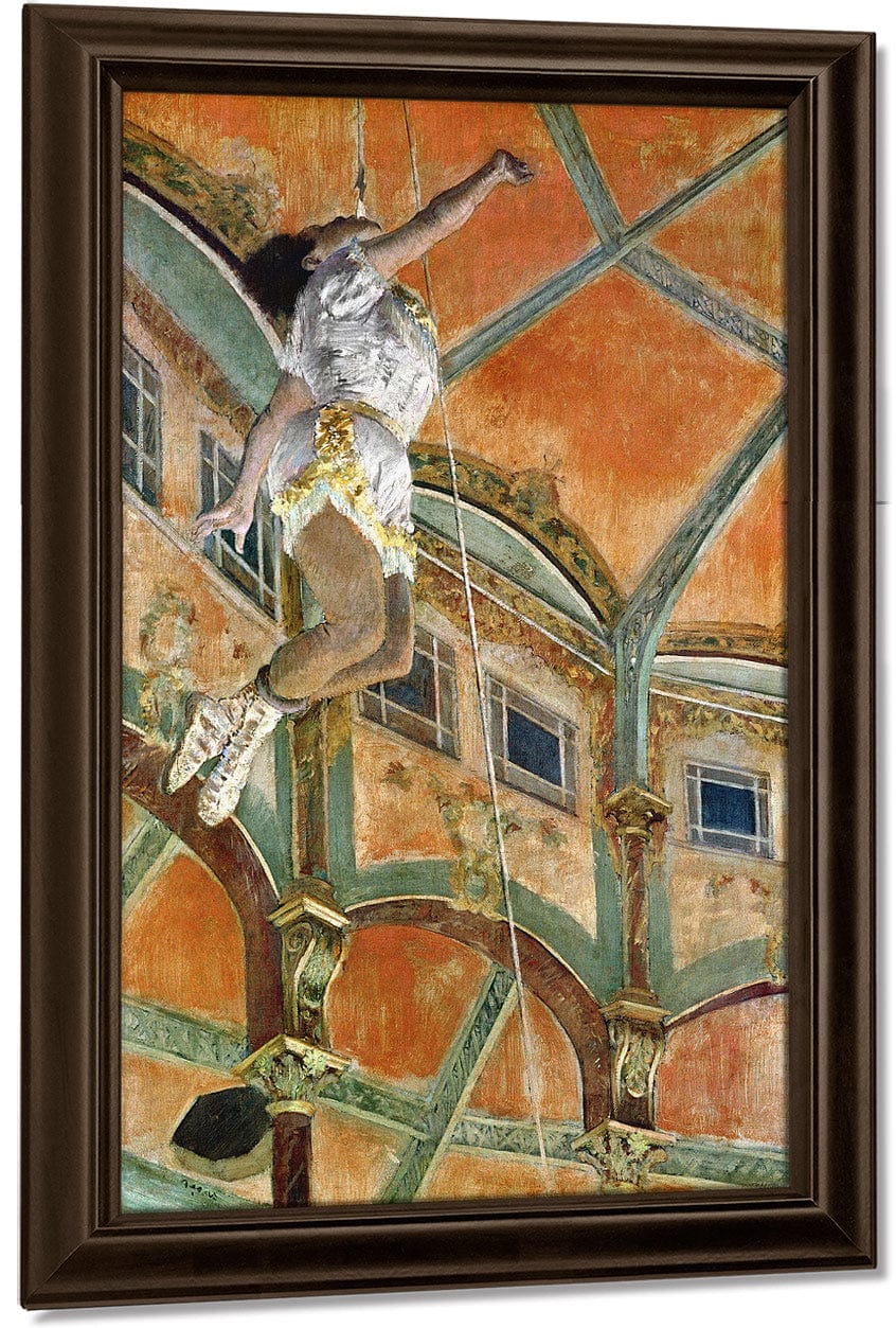 Miss La La At The Cirque Fernando By Edgar Degas Fine Art Print