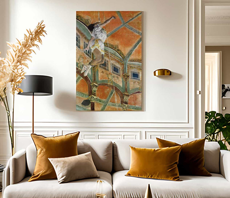 Miss La La At The Cirque Fernando By Edgar Degas Fine Art Print