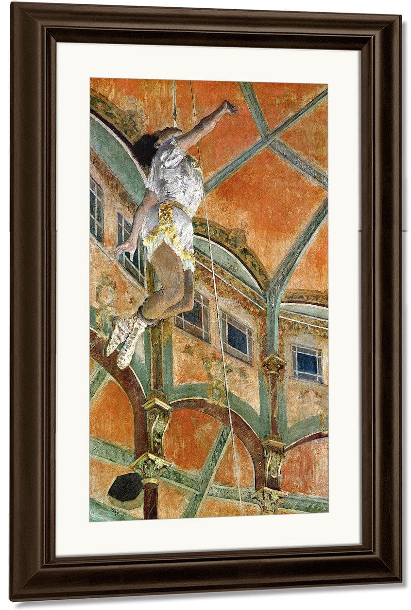 Miss La La At The Cirque Fernando By Edgar Degas Fine Art Print