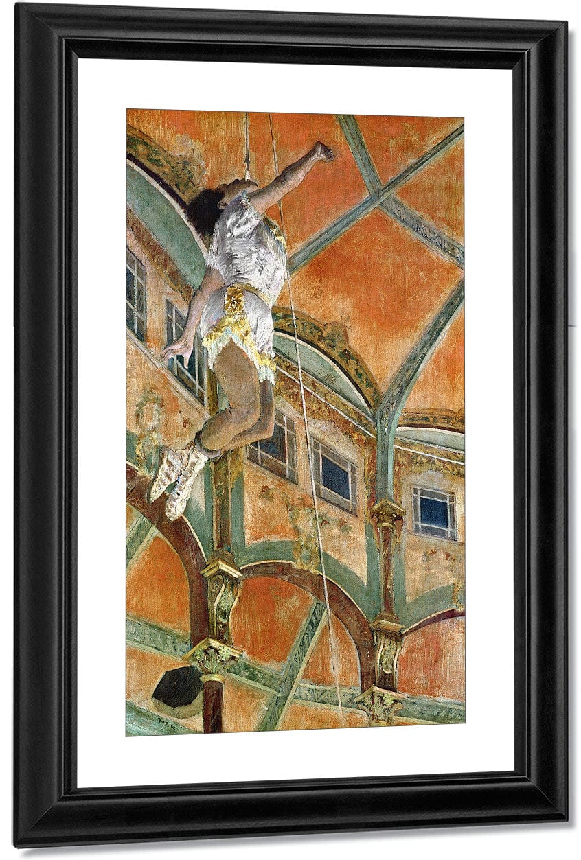Miss La La At The Cirque Fernando By Edgar Degas Fine Art Print