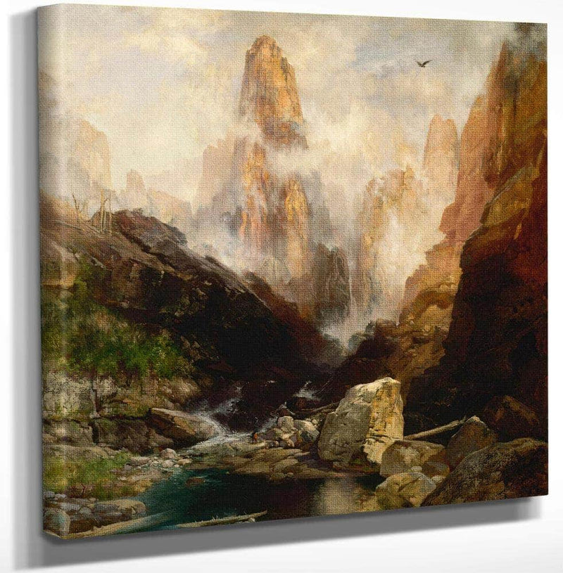 Mist In Kanab Canyon, Utah By Thomas Moran Fine Art Print