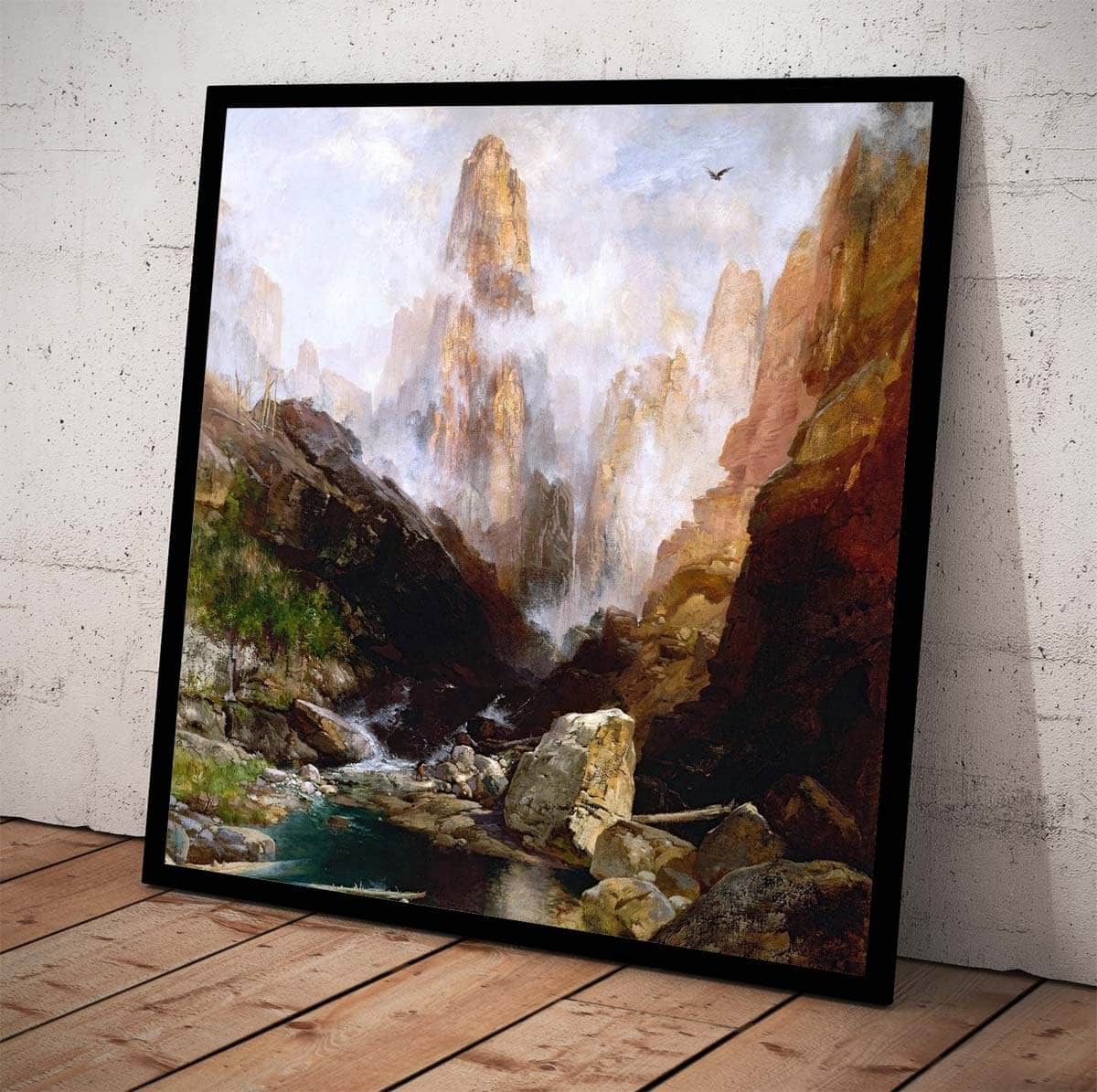 Mist In Kanab Canyon Utah Painting Thomas Moran Canvas Art Fine Art Print