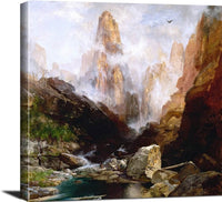 Mist In Kanab Canyon Utah Painting Thomas Moran Canvas Art Fine Art Print