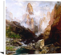 Mist In Kanab Canyon Utah Painting Thomas Moran Canvas Art Fine Art Print