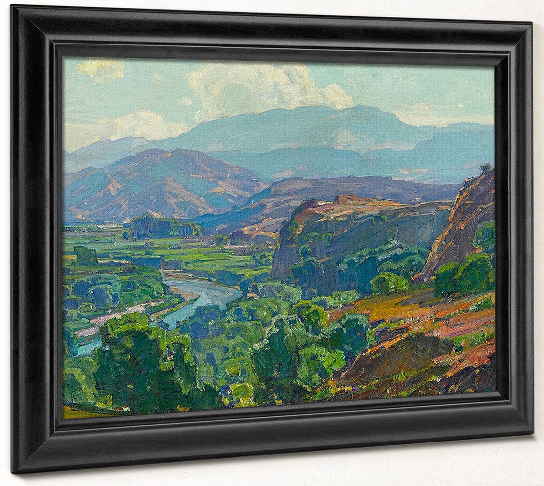 Misty Morning Santa Ana Canyon By William Wendt Fine Art Print