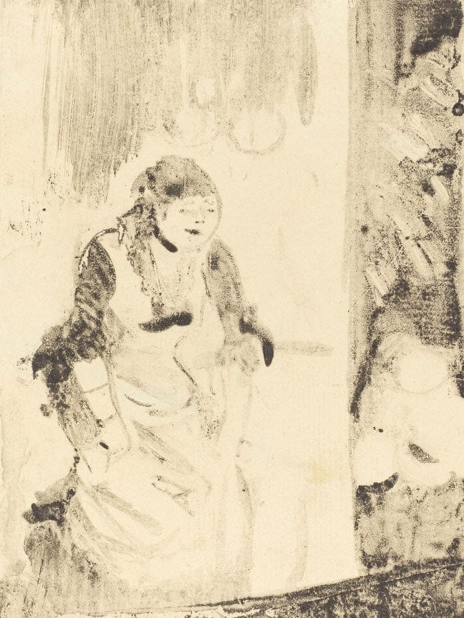 Mlle Becat By Edgar Degas Fine Art Print