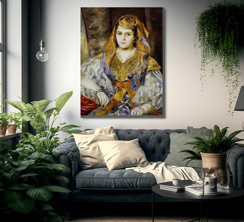 Mme. Clementine Stora In Algerian Dress By Pierre Auguste Renoir Fine Art Print