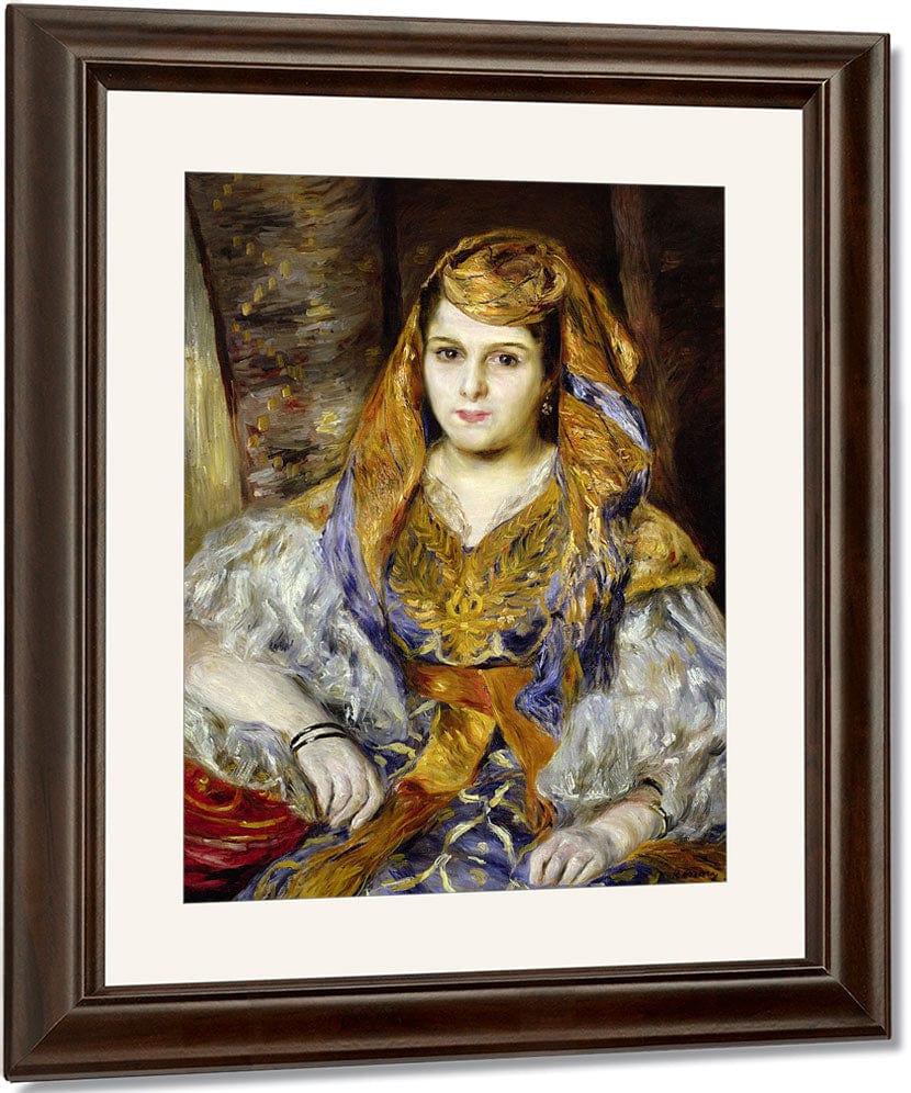 Mme. Clementine Stora In Algerian Dress By Pierre Auguste Renoir Fine Art Print