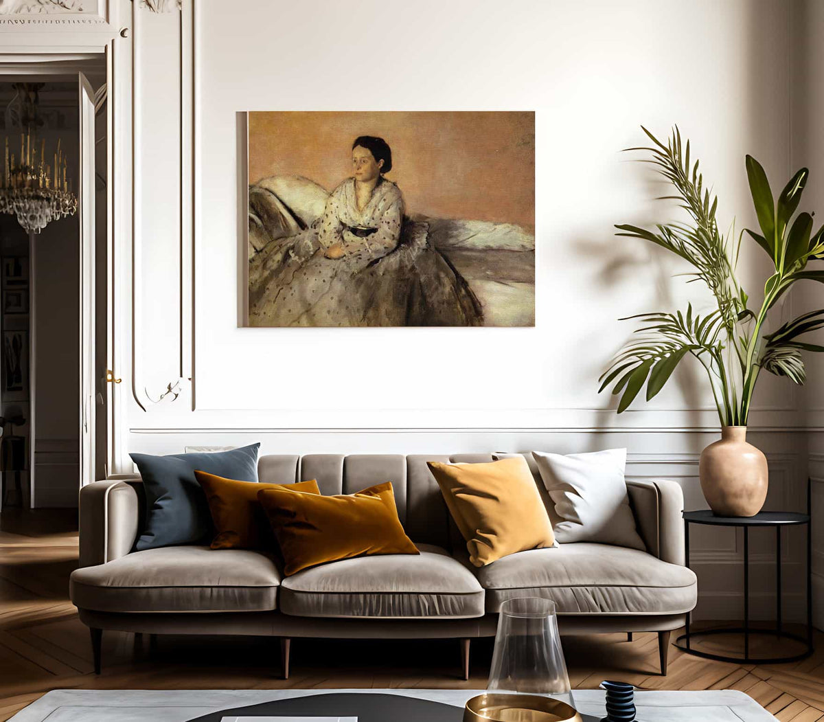 Mme. Rene De Gas By Edgar Degas Fine Art Print