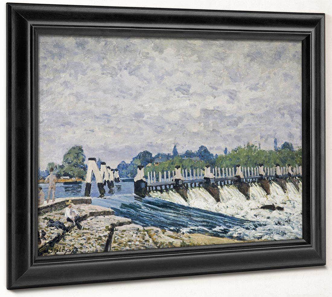 Molesey Weir Hampton Court 1874 By Alfred Sisley Fine Art Print