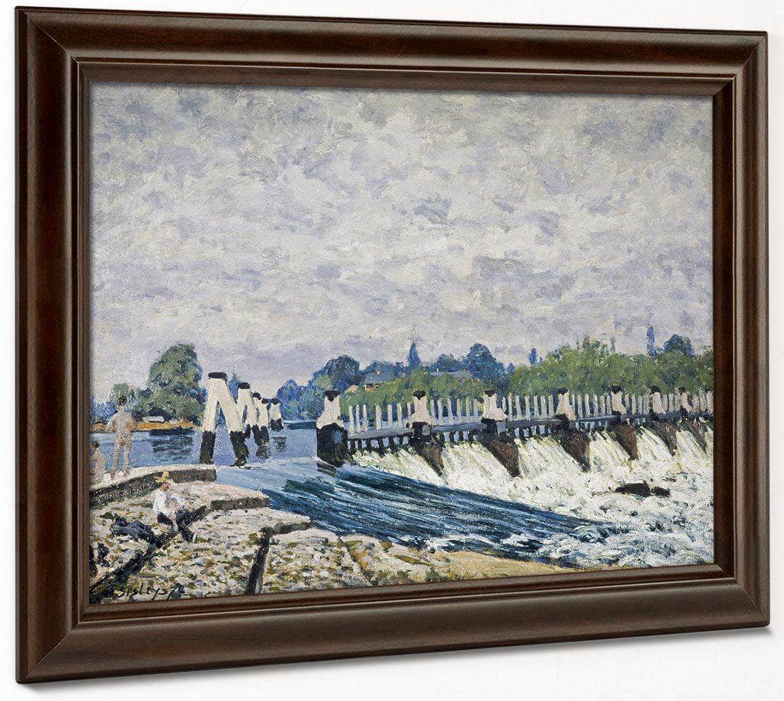 Molesey Weir Hampton Court 1874 By Alfred Sisley Fine Art Print