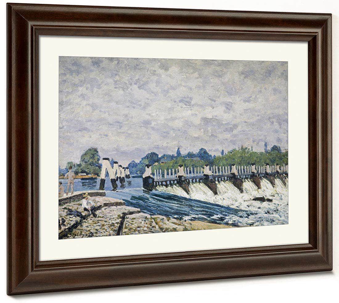 Molesey Weir Hampton Court 1874 By Alfred Sisley Fine Art Print