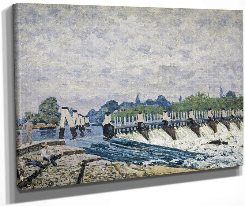 Molesey Weir Hampton Court 1874 By Alfred Sisley Fine Art Print