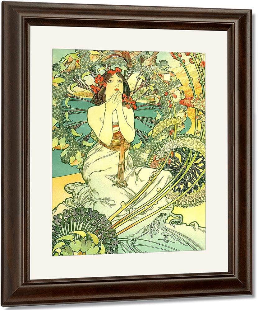 Monaco Monte Carlo By Alphonse Mucha Print, Canvas Art, Framed