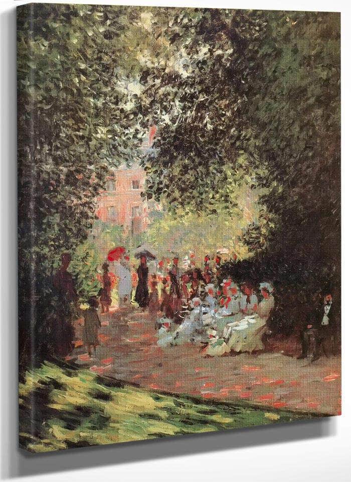 Monceau Park 1878 By Claude Monet Fine Art Print