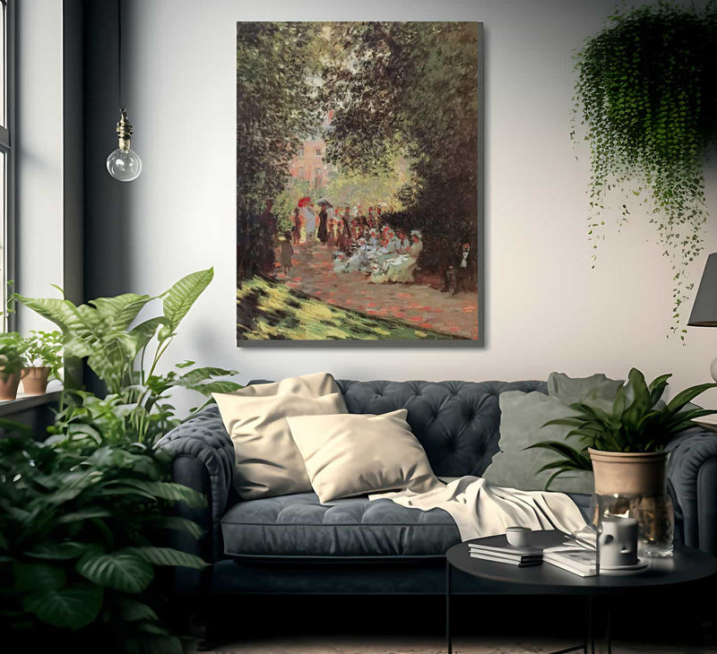 Monceau Park 1878 By Claude Monet Fine Art Print
