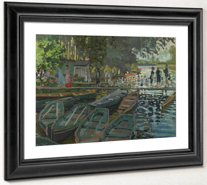 Monet  Bathers At La Grenouille Re By Claude Monet Fine Art Print