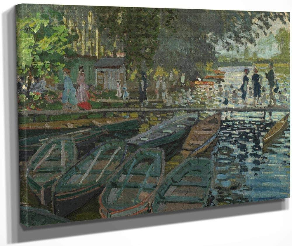 Monet  Bathers At La Grenouille Re By Claude Monet Fine Art Print